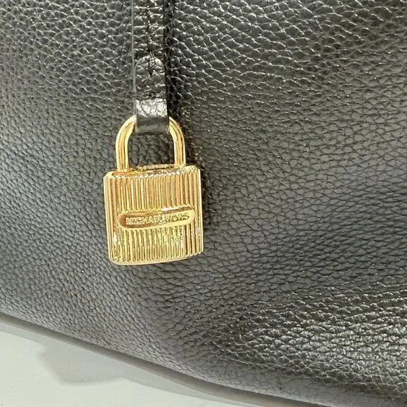 Michael Kors Studio Mercer Large Black Leather Satchel